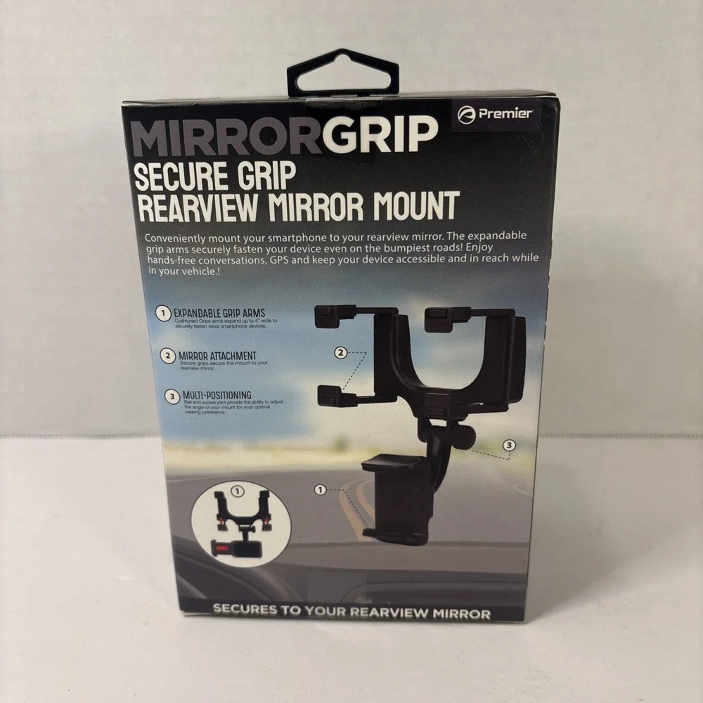 Premier Mirror Xtend Extendable Rearview Mirror Mount PMT17 – New